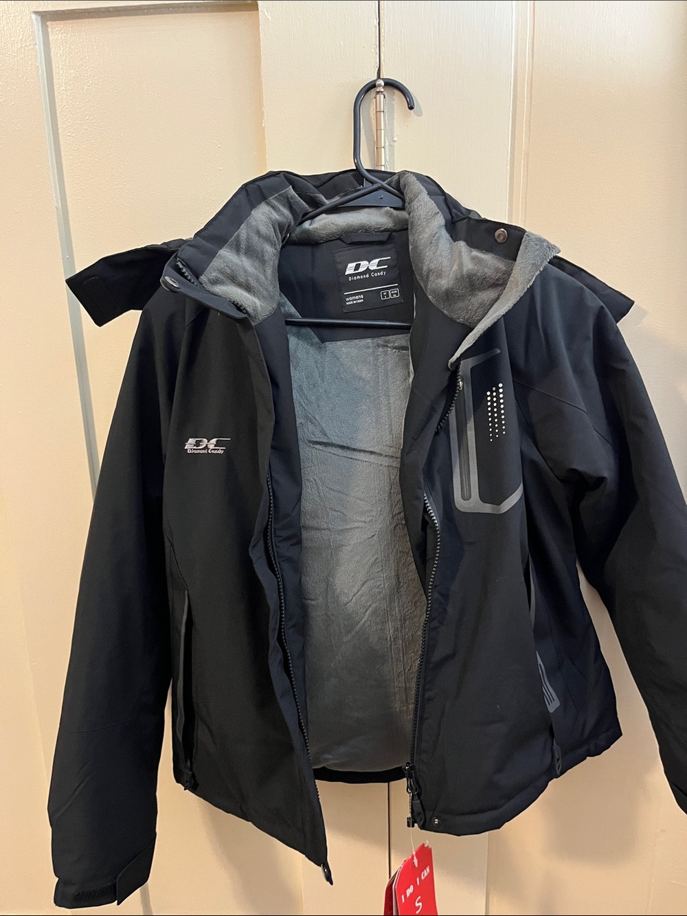 DC Women’s Black Ski & Snow Jacket with Gray Lining
